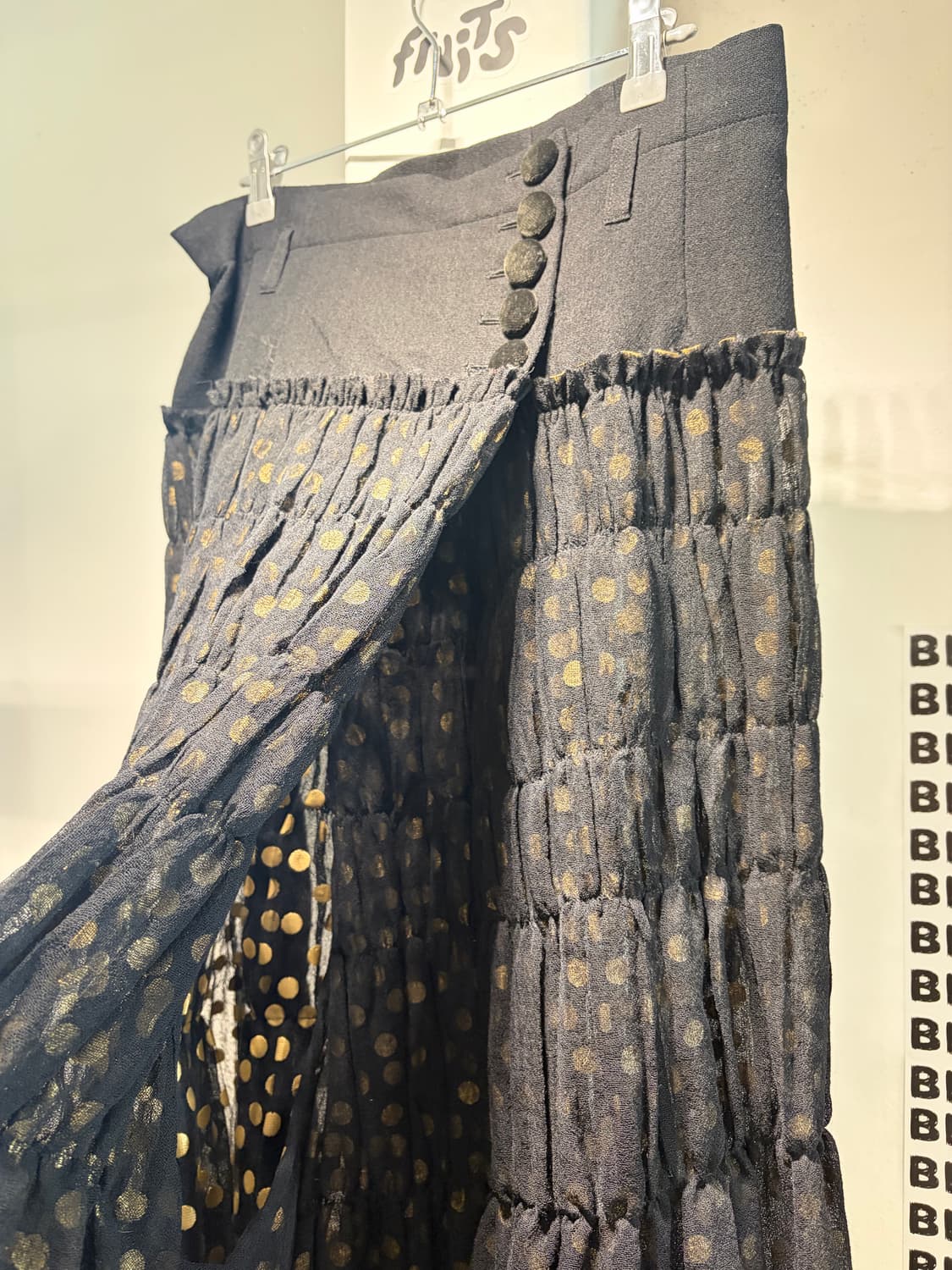 타오 꼼데가르송 프릴 도트 패턴 스커트 치마 상품이미지3