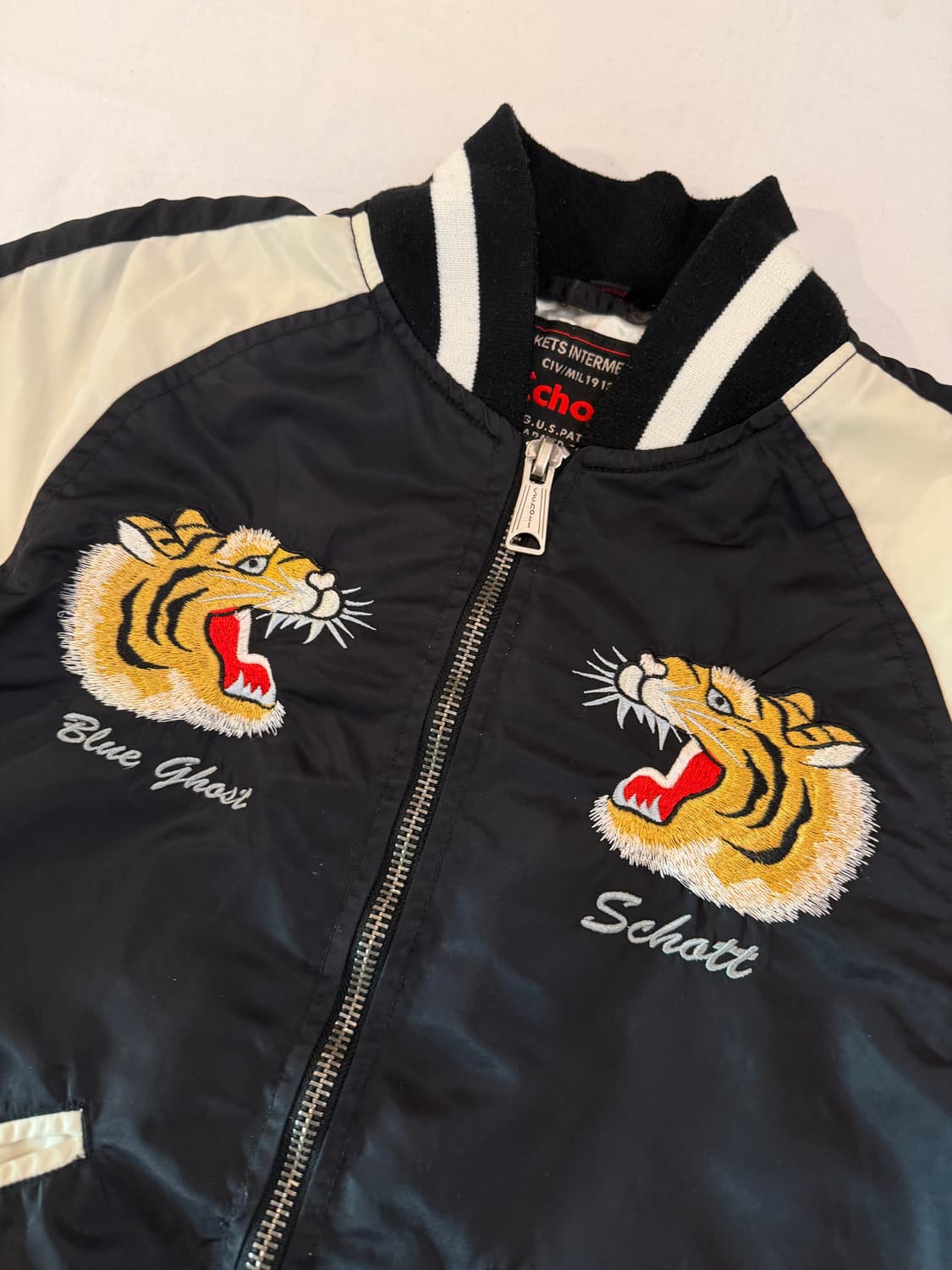 쇼트 오리엔탈 자수 스카쟌 봄버자켓 상품이미지3