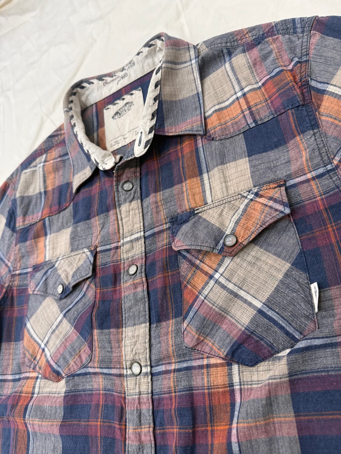 VANS 웨스턴 체크 반팔 셔츠 상품이미지2