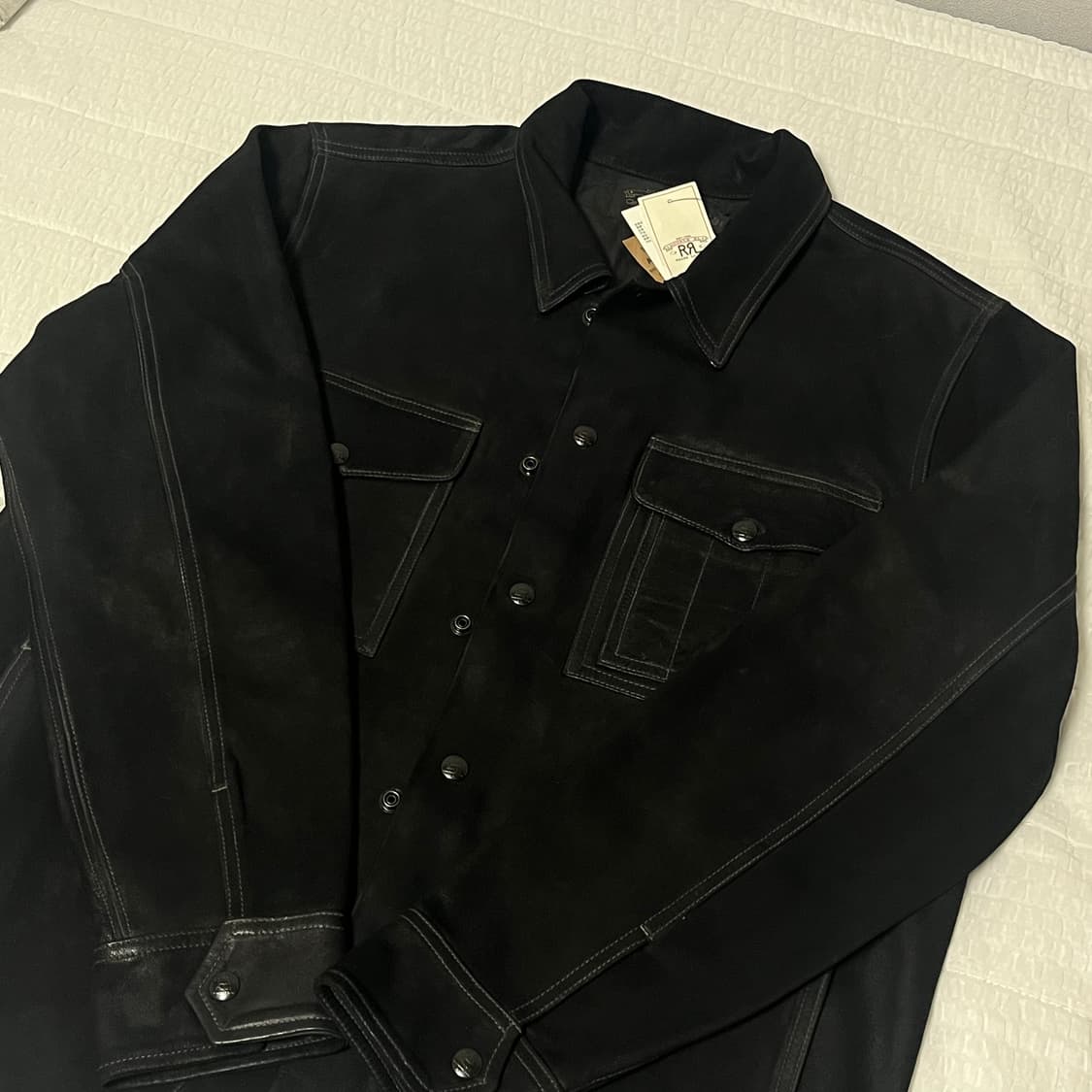 새상품 RRL 더블알엘 러프아웃 스웨이드 워크셔츠 L 상품이미지4