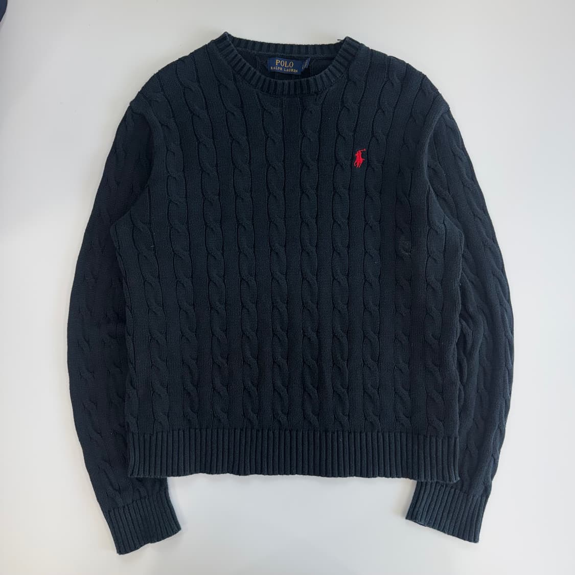 Polo 폴로 레드 포니 네이비 케이블 니트  상품이미지3
