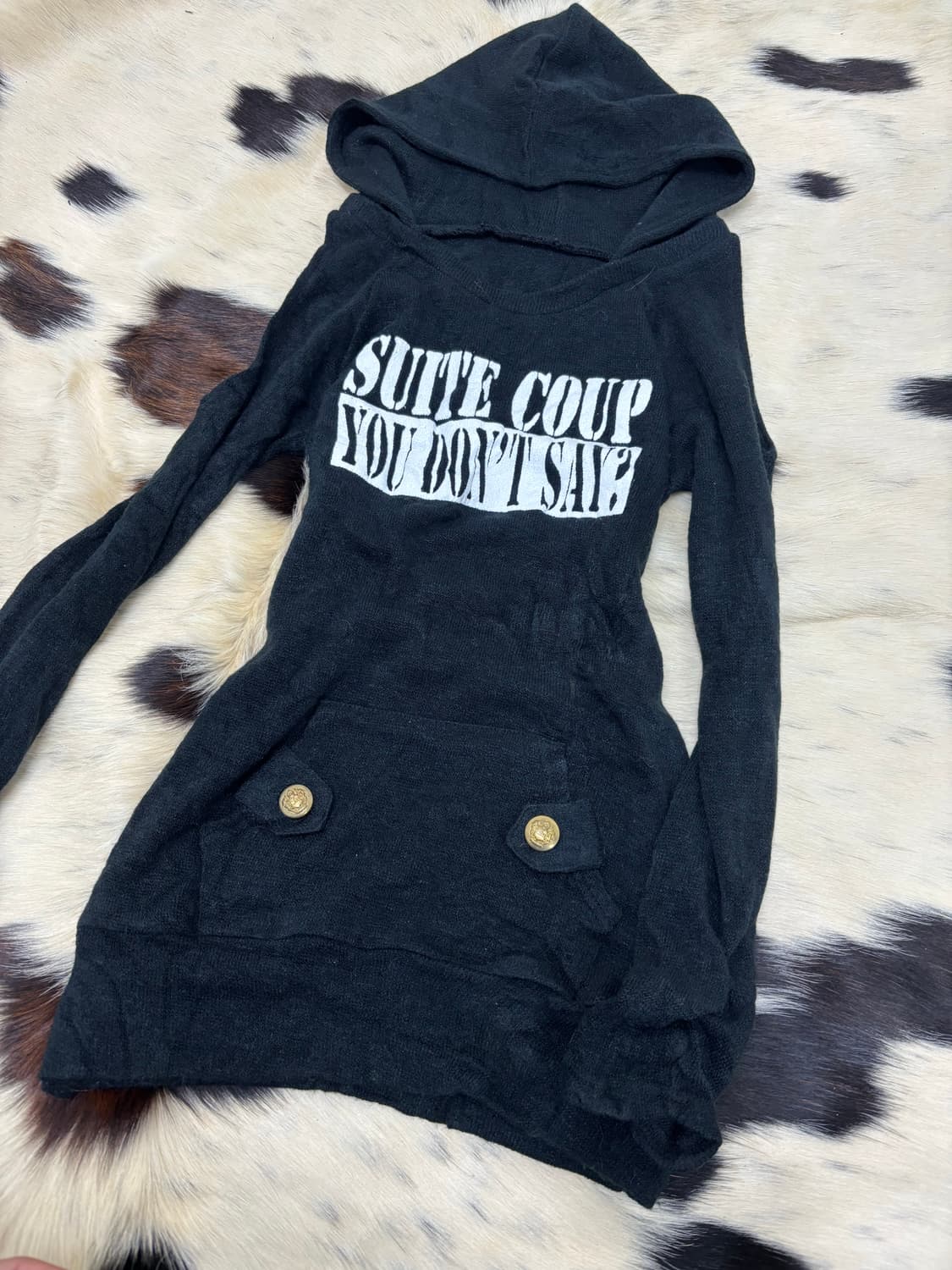 [PUMPKIN]2000s None-Shoulder Hoodie Slee 상품이미지8