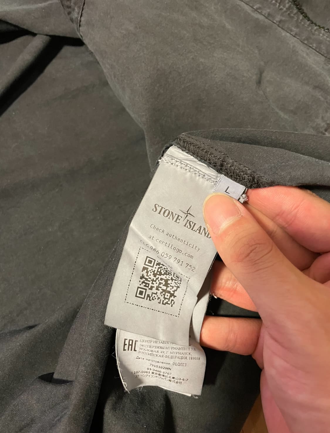 스톤아일랜드 가먼트다이 셔츠 자켓 상품이미지2