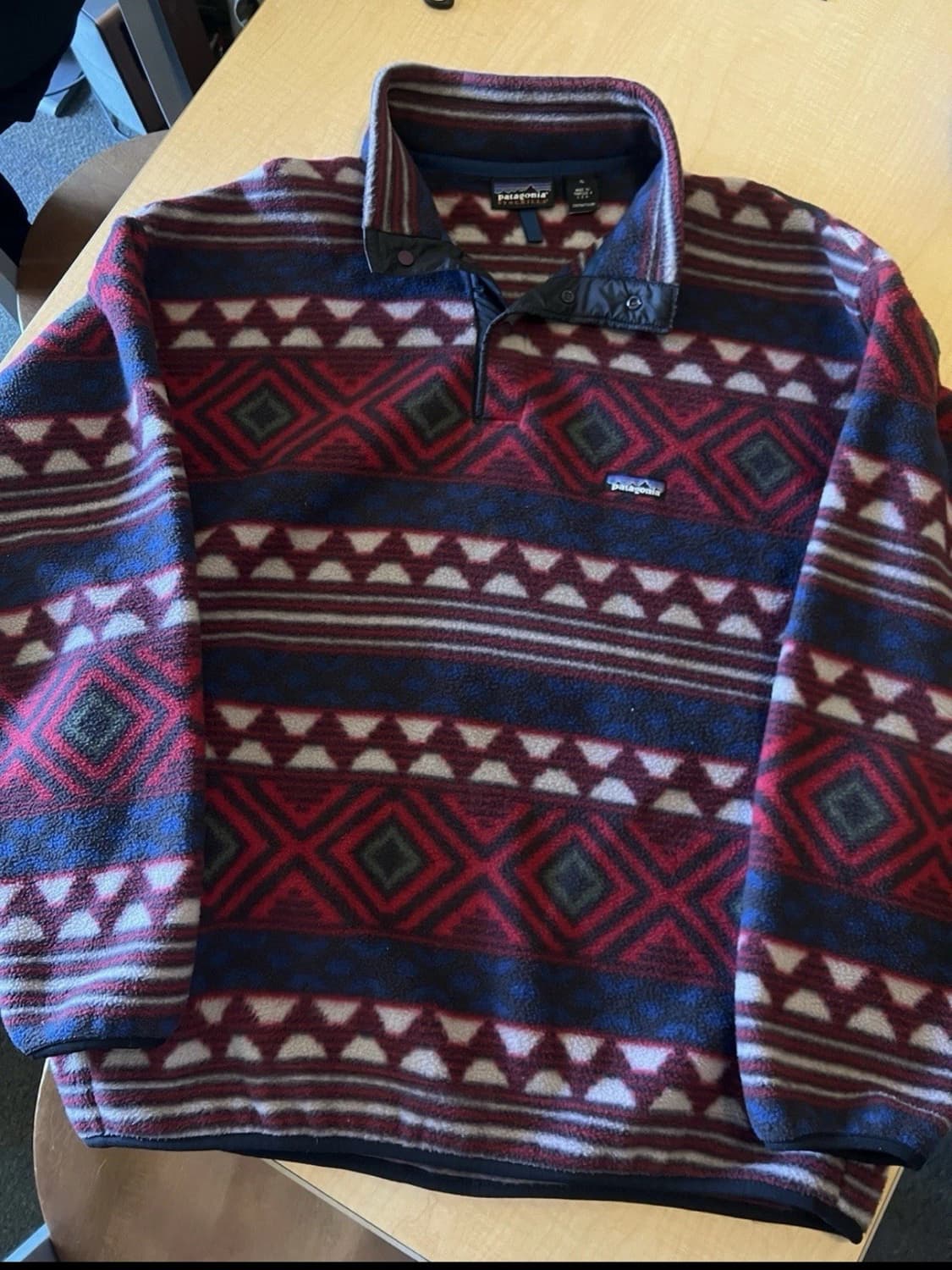 96FW 파타고니아 신칠라 스냅-T 네이비/버건디 USA 상품이미지1