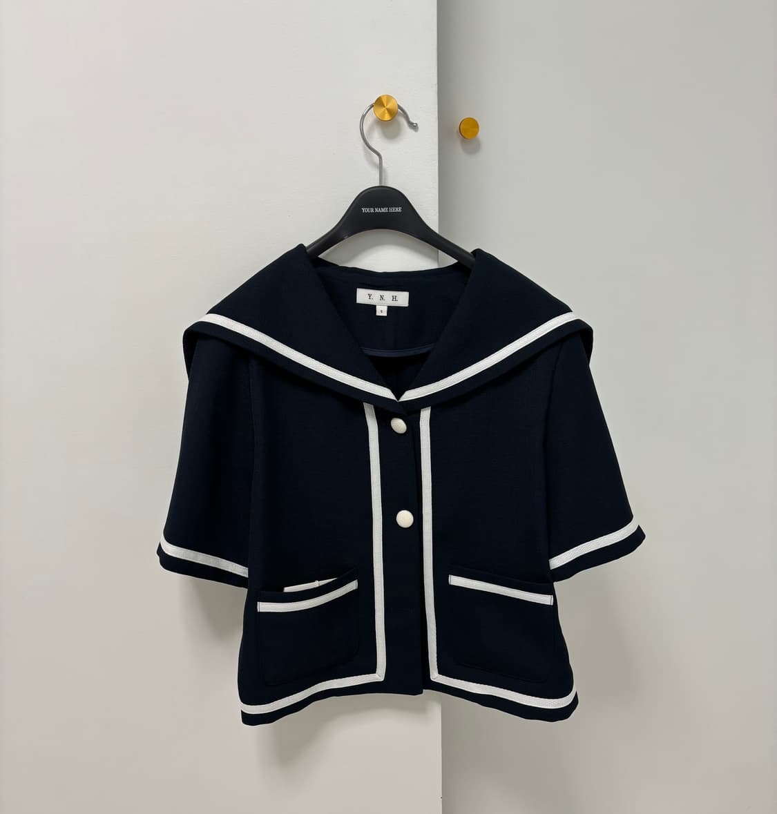 유어네임히얼 세일러 블라우스 재킷 네이비 상품이미지1