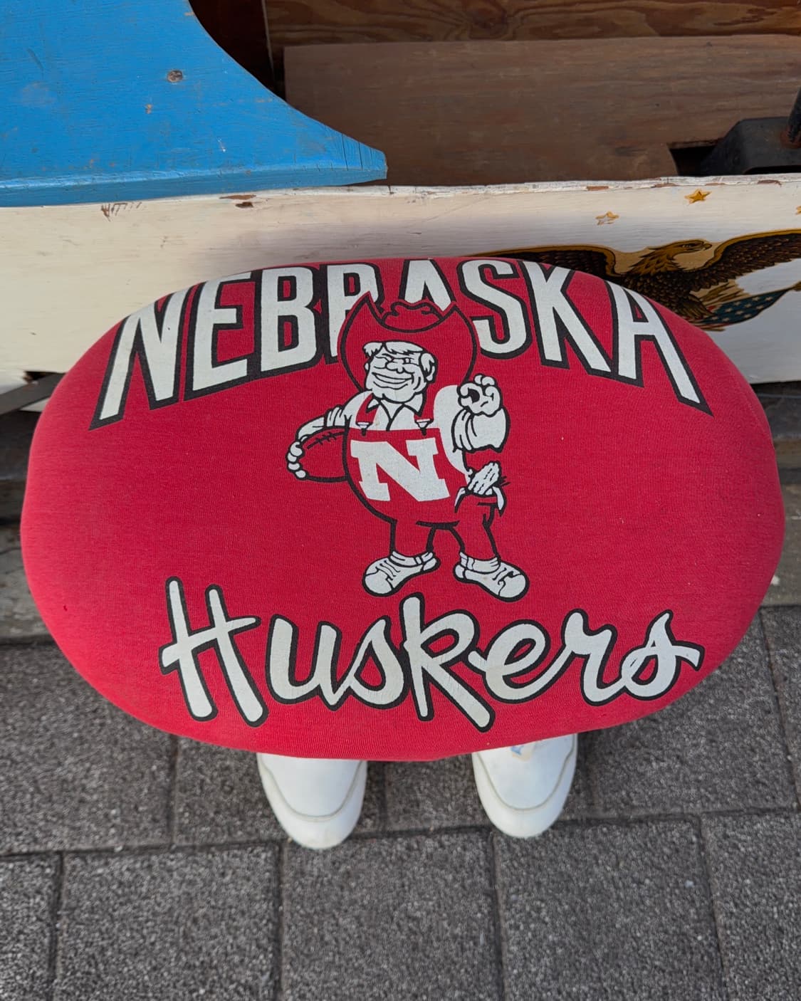 빈티지 소품 미국 허비 허스커 풋볼 스툴 상품이미지5