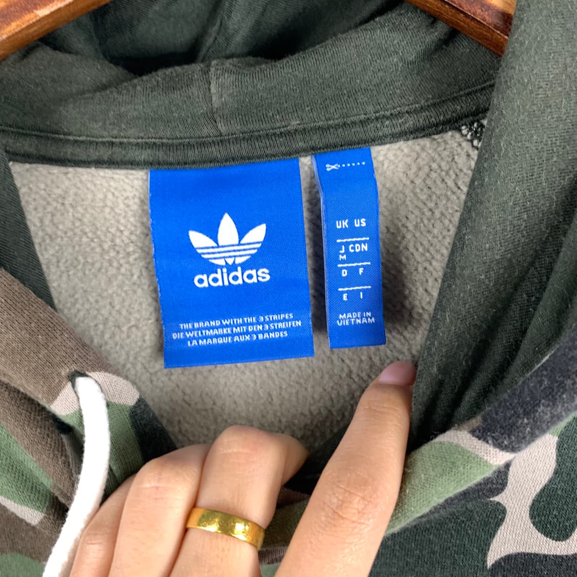 아디다스 카모 패턴 후드티 상품이미지6