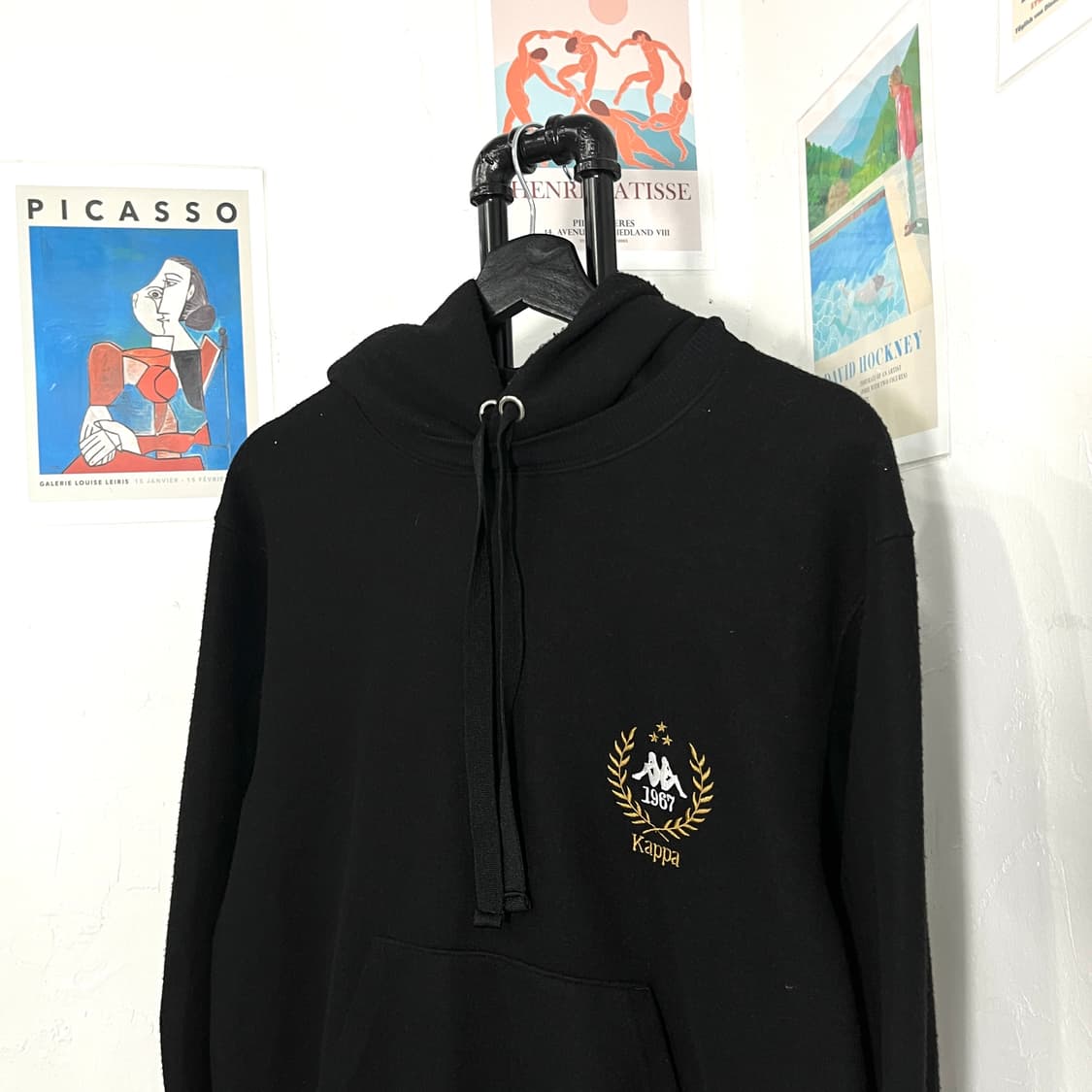 카파 자수 포인트 후리스 후드티 상품이미지3