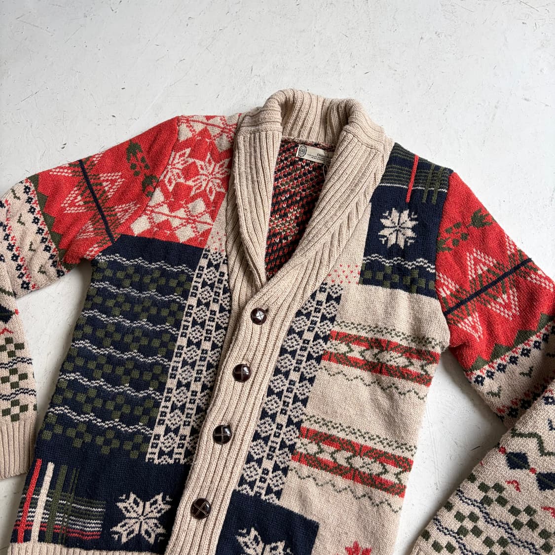 ENGUOKIN 빈티지 코위찬 가디건 XL 상품이미지4