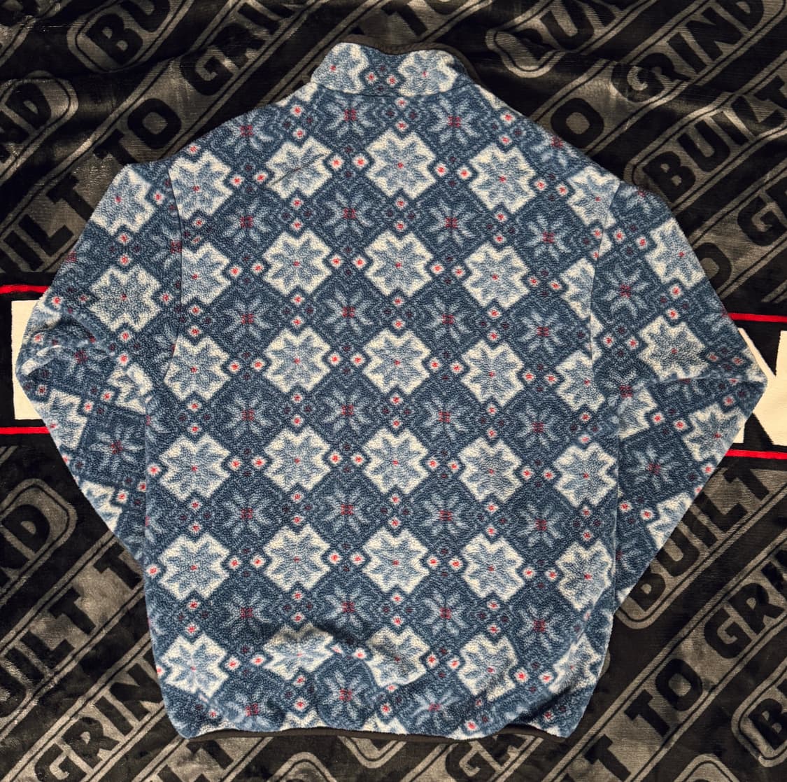 컬럼비아 1/4 Zip 플리스 풀오버 블루 스노우 플라워 상품이미지2