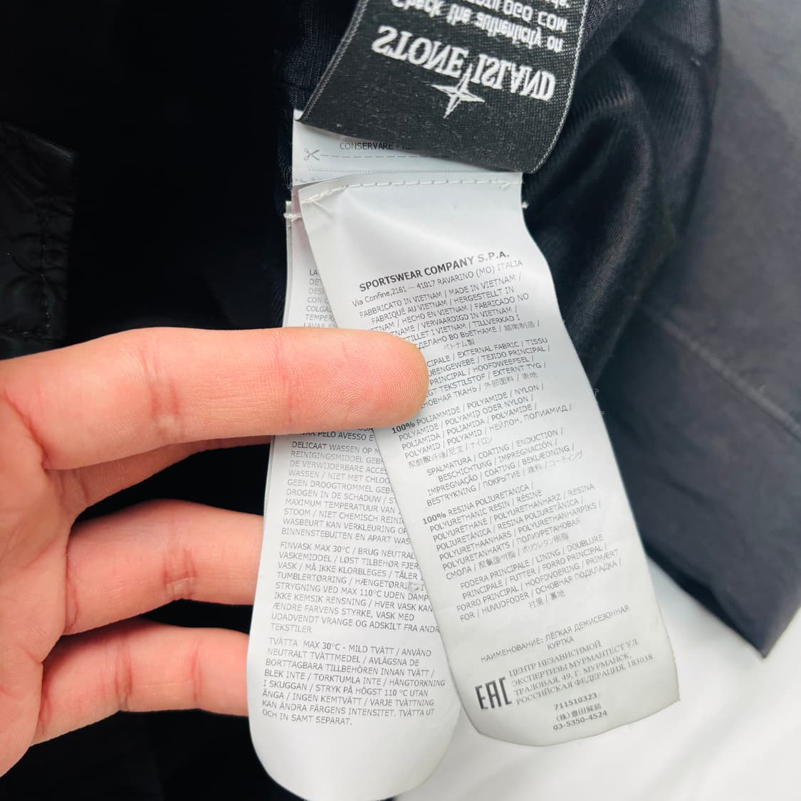 스톤아일랜드 크링클랩스 버튼업 블랙 자켓 L 상품이미지9