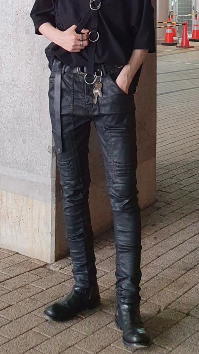 릭오웬스 나가킨 코팅 팬츠 상품이미지2