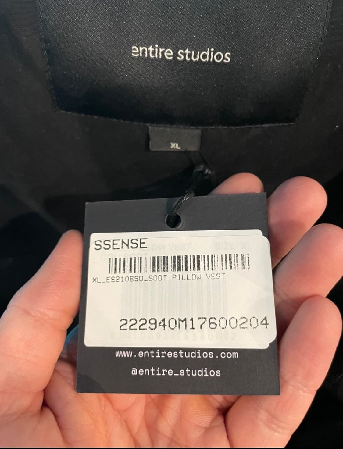 엔타이어스튜디오 필로우 베스트 패딩 상품이미지3