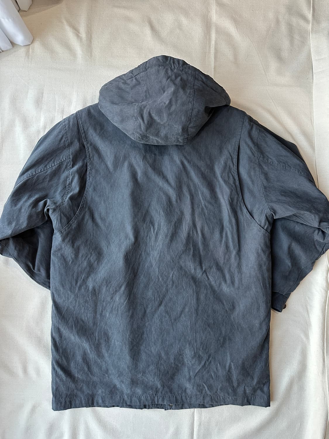 런던포그 후디드 카라 레더 자켓 M 상품이미지4