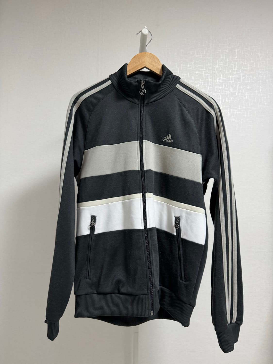 아디다스 삼선 트랙탑 그레이 L 상품이미지1