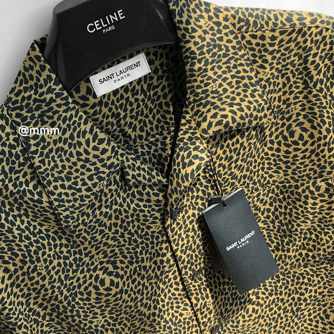 생로랑/레오파드 오픈카라 셔츠 상품이미지7