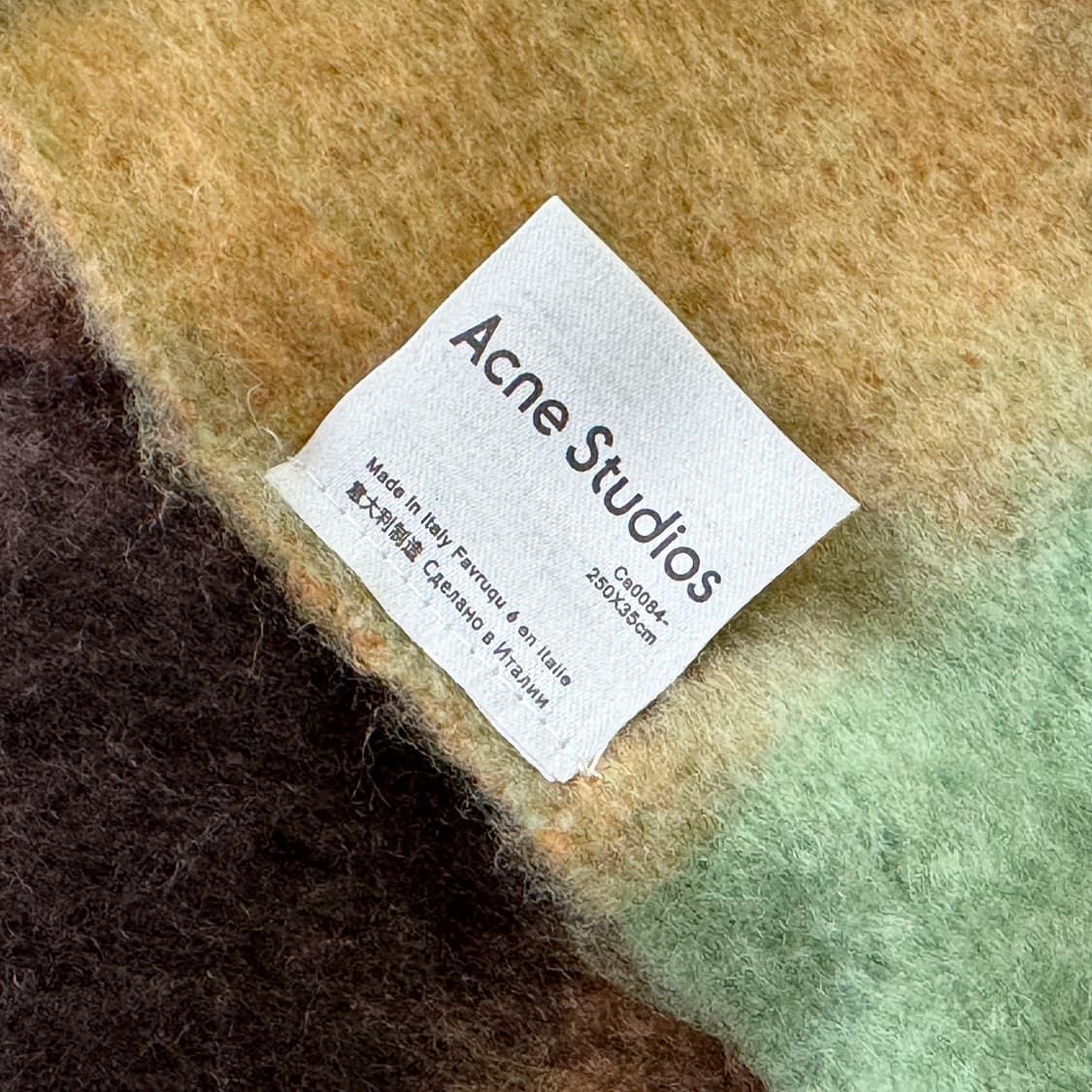 아크네스튜디오 모헤어 체크 머플러 상품이미지6