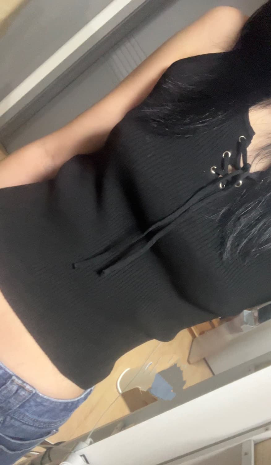 Y2K 키치 러힙 슬리브리스 일본 빈티지 상품이미지1