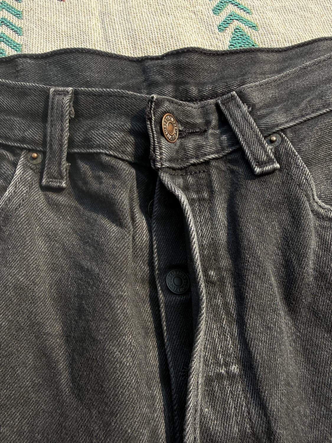 리바이스 501 흑청 33/32 상품이미지3