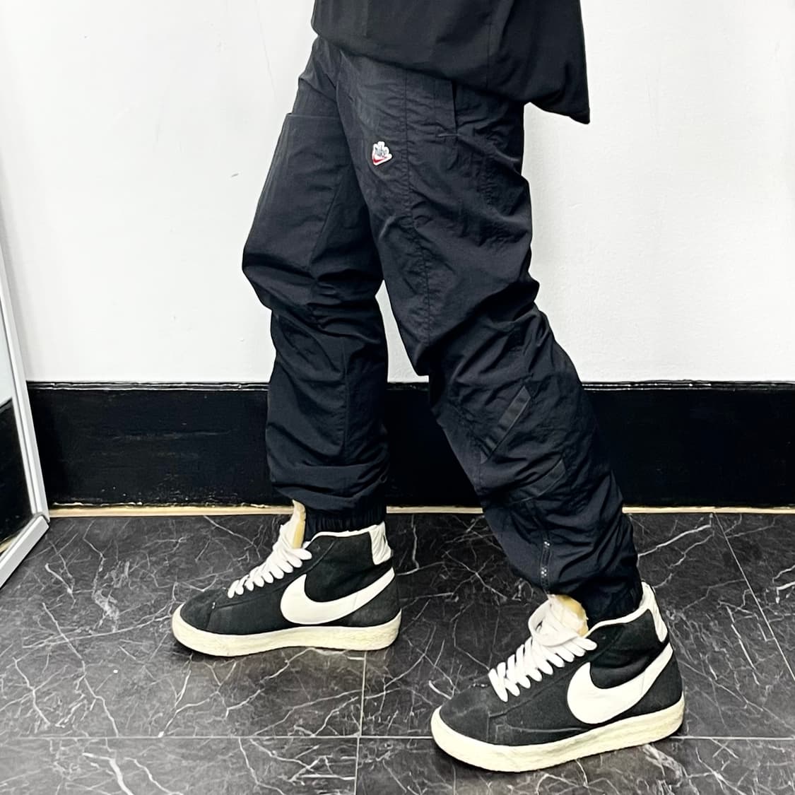 나이키 해리티지 스우시 블랙 조거 트랙팬츠 상품이미지1