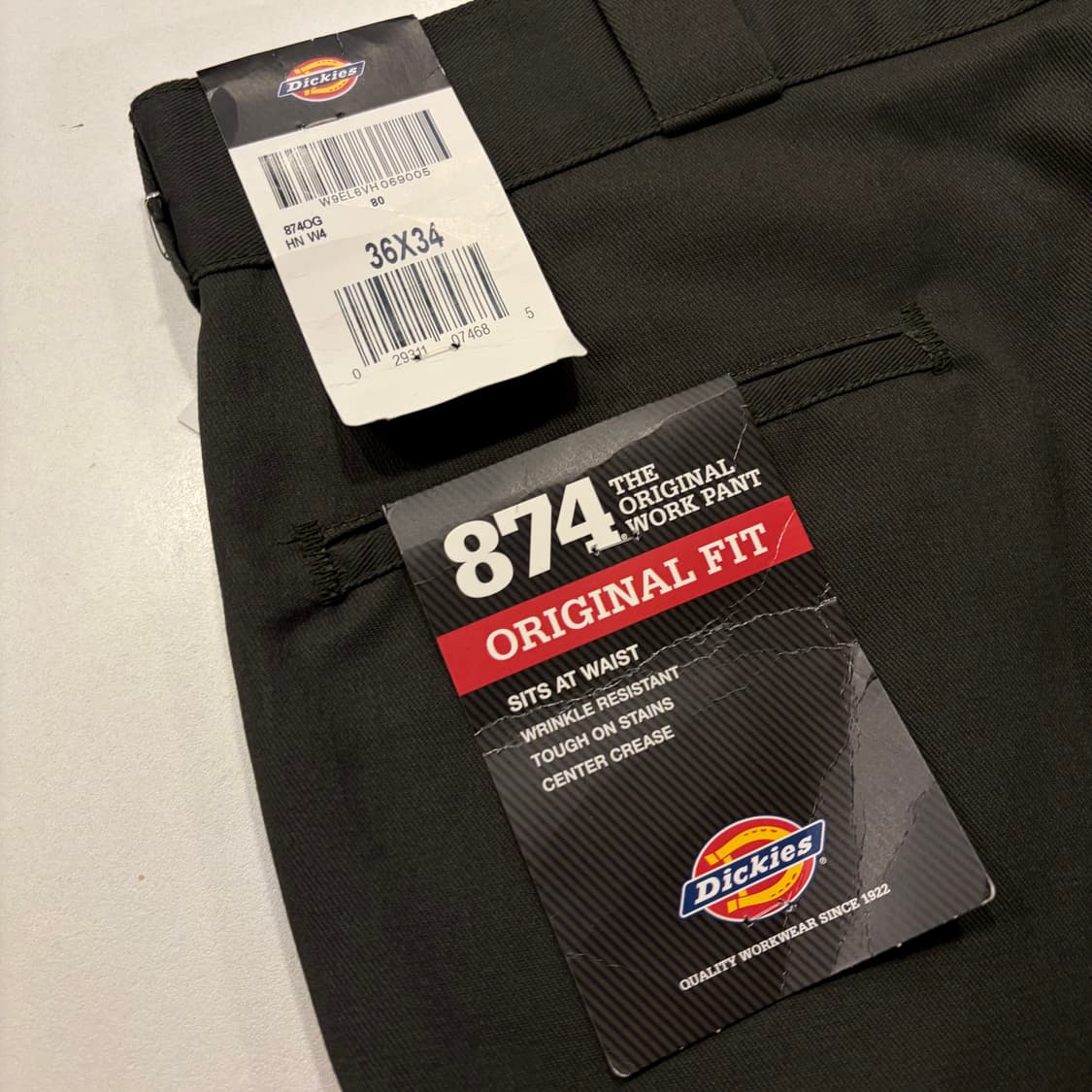 [36x34] 디키즈 874 OG 워크 팬츠 그레이 B250 상품이미지3