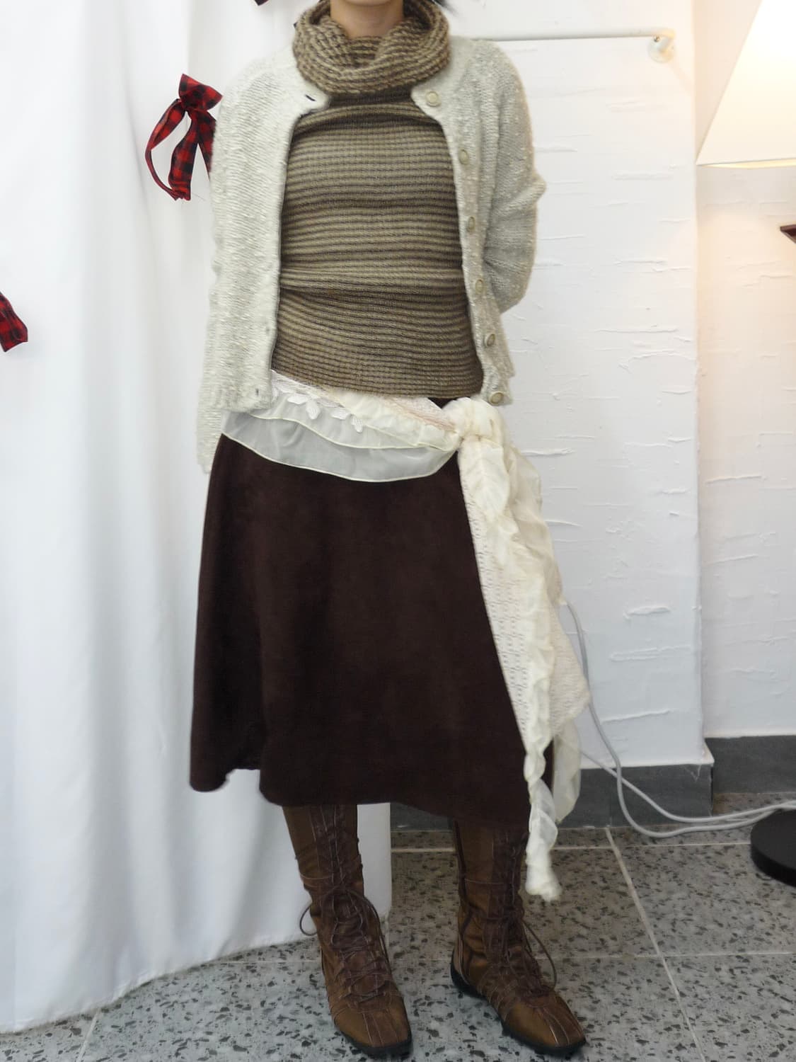 rustic ivory knit cardigan 상품이미지6