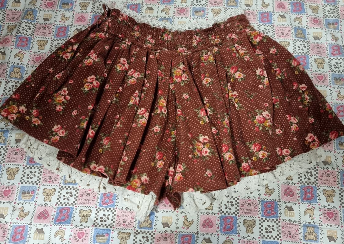 리즈리사(Liz Lisa) 초코플라워 데님 큐롯 상품이미지6