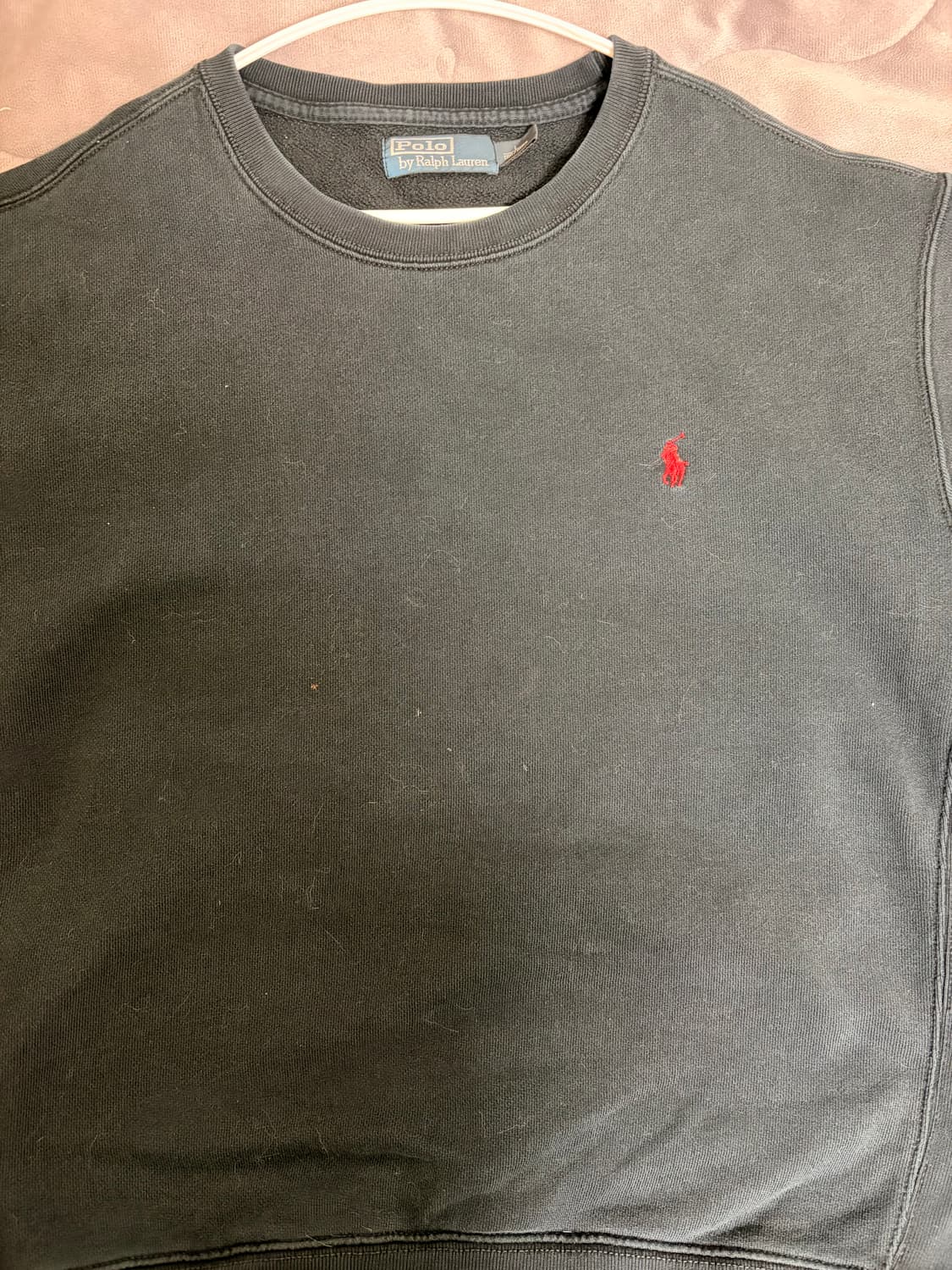 폴로 네이비 레드포니 기모 맨투맨 상품이미지2