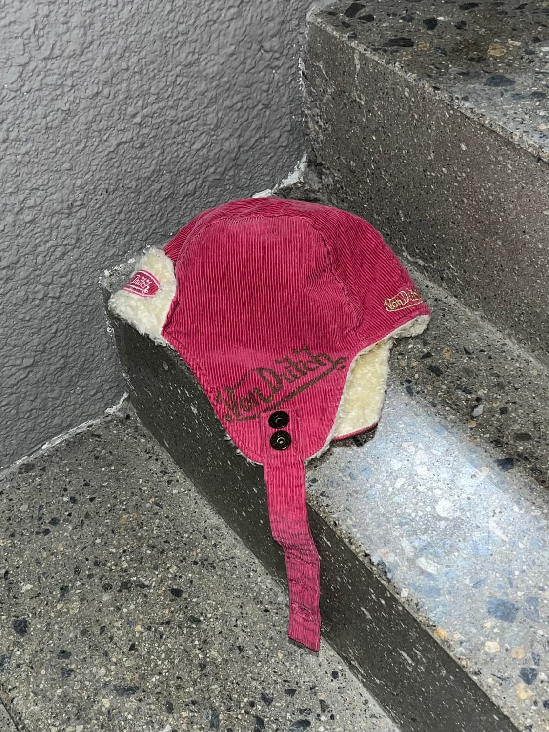 Von Dutch 본더치 코듀로이 트루퍼 햇 인디핑크 상품이미지3