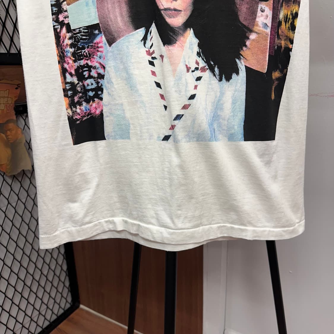 White Bjork Color post Print T-Shirt  상품이미지4