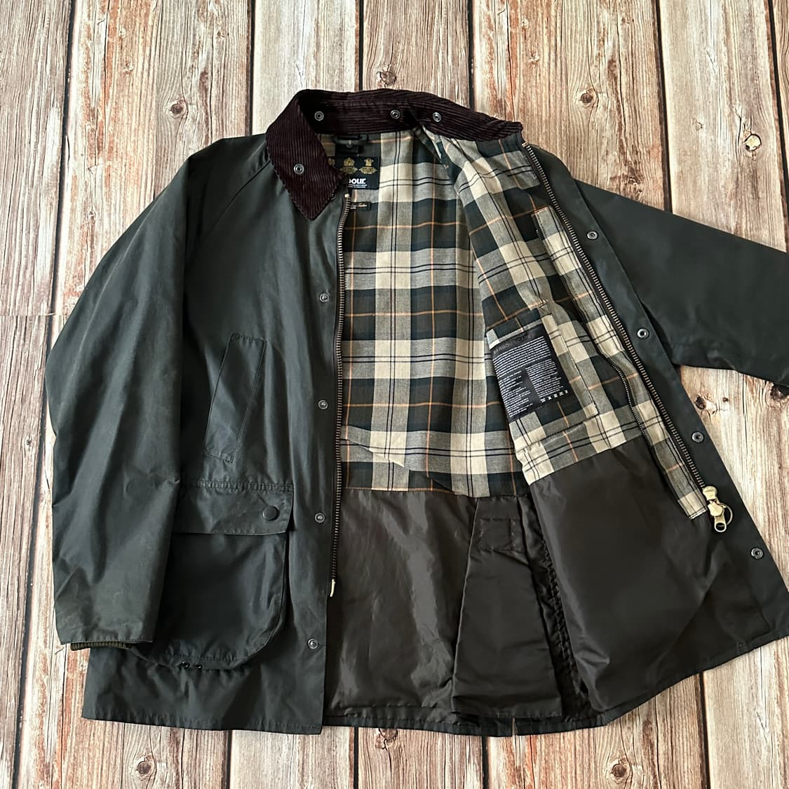 BARBOUR 바버 비데일 칠드런 왁스 자켓 세이지그린 XL 사이즈 상품이미지6