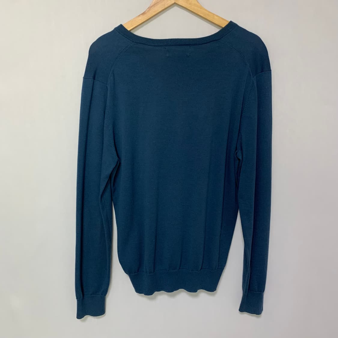 브룩스브라더스 브이넥 니트 빈티지 블루 M 상품이미지3