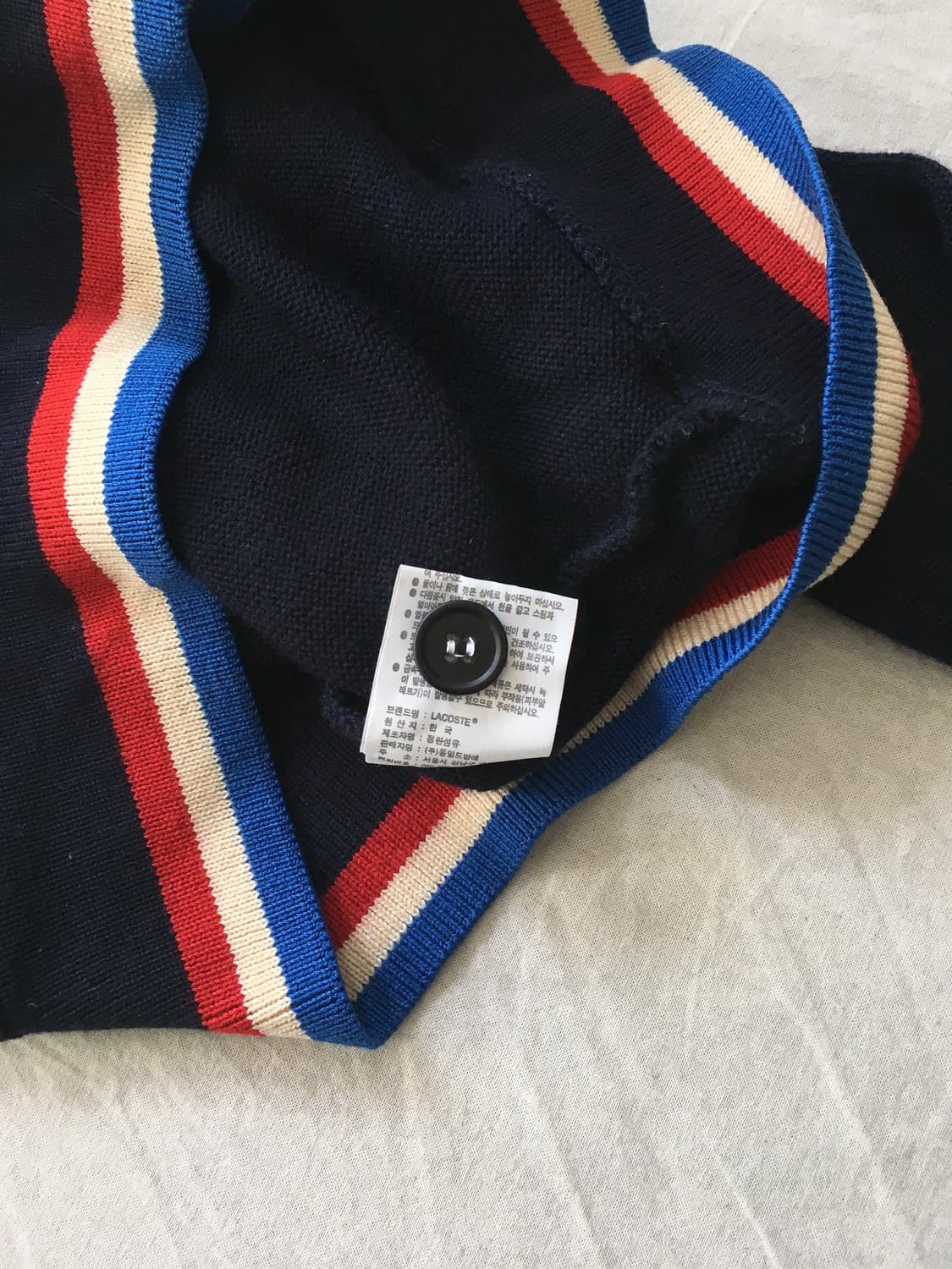 라코스테 배색 가디건 상품이미지6