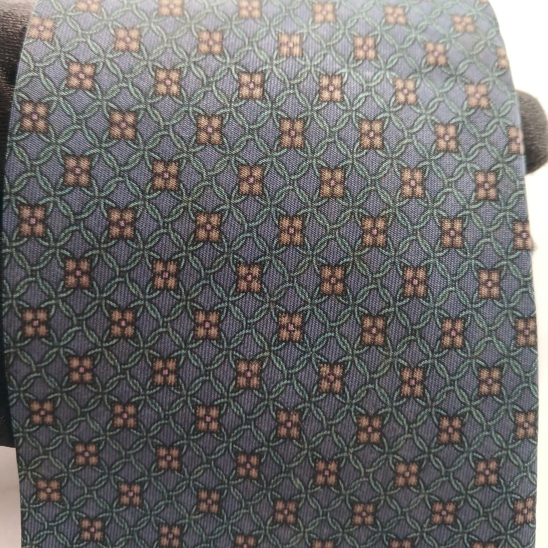 피에르 발망 실크 블루 자카드 넥타이 9.2cm B등급 A18660 상품이미지5