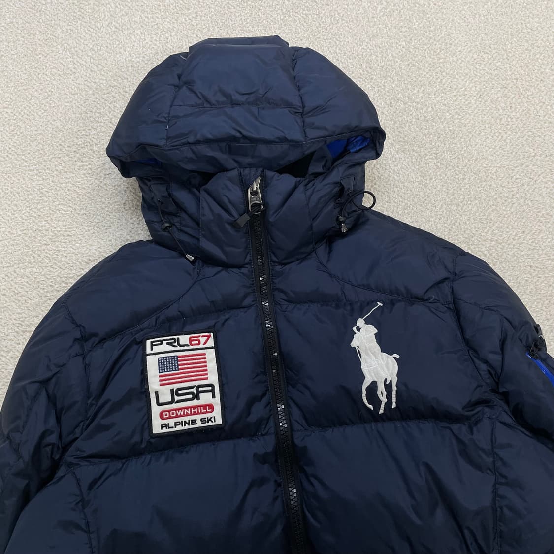 폴로 랄프로렌 치프키프 빅 포니 USA 다운 패딩 네이비 상품이미지2