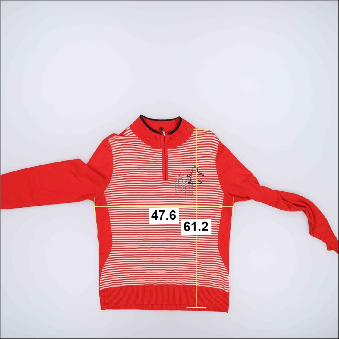 M 먼싱웨어 골프 반집업 긴팔 니트 0204M 상품이미지5