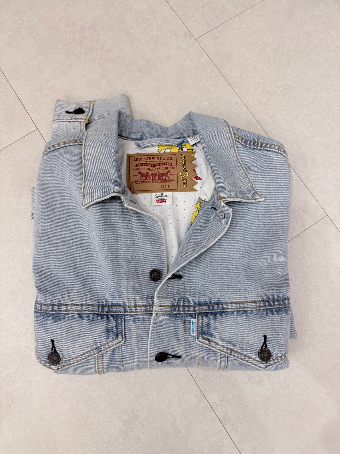 리바이스 심슨 청자켓 새상품 상품이미지1