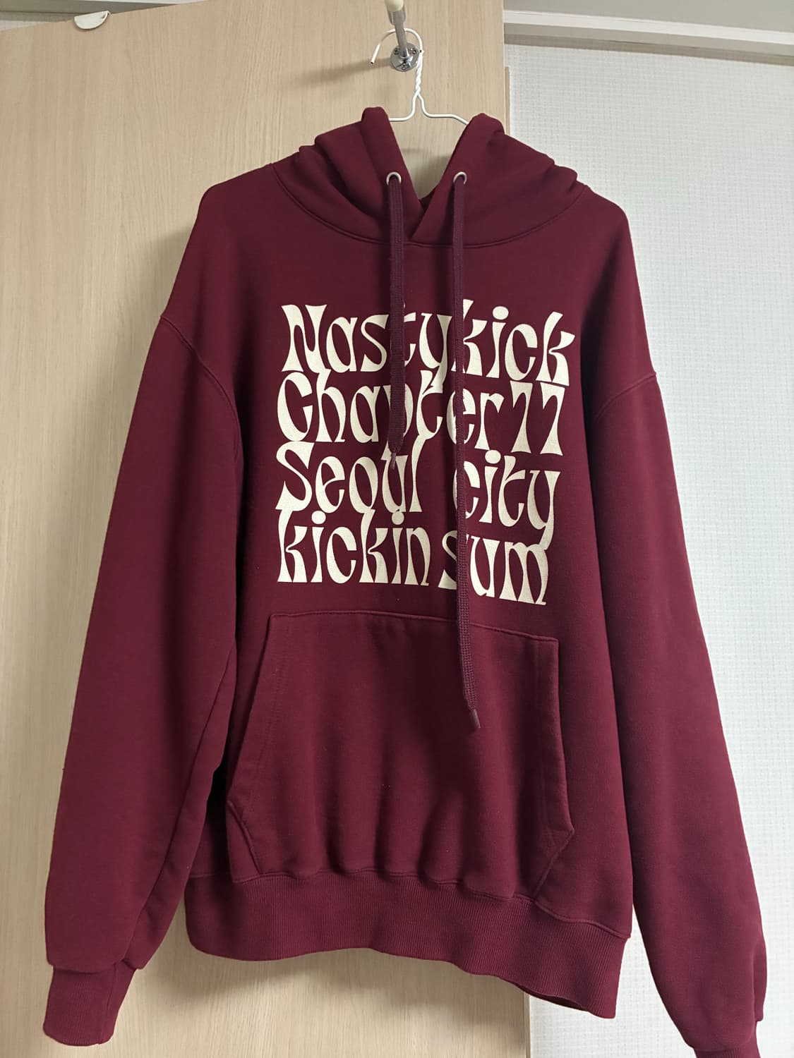 NASTYKICK Kinsum Hoodie (Burgundy) 상품이미지1