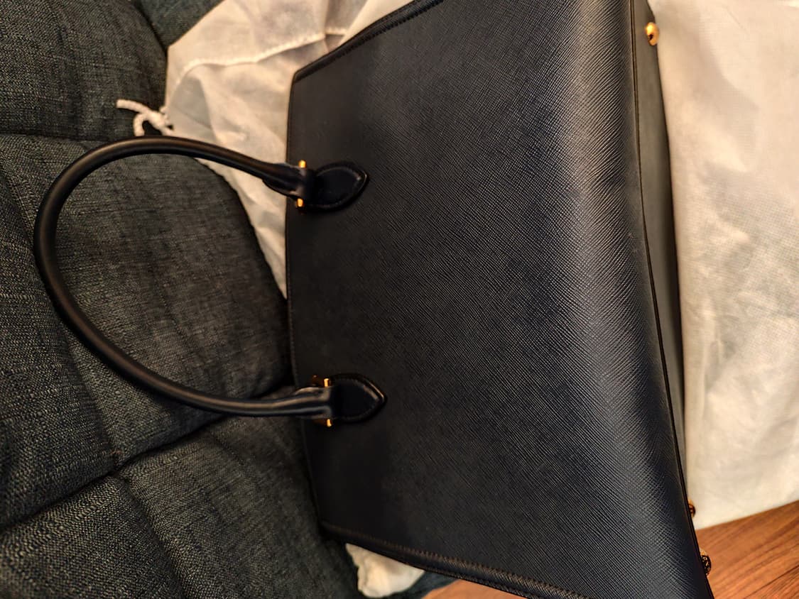 프라다 사피아노 1BA228 네이비 토트백 크로스백 가방 상품이미지6