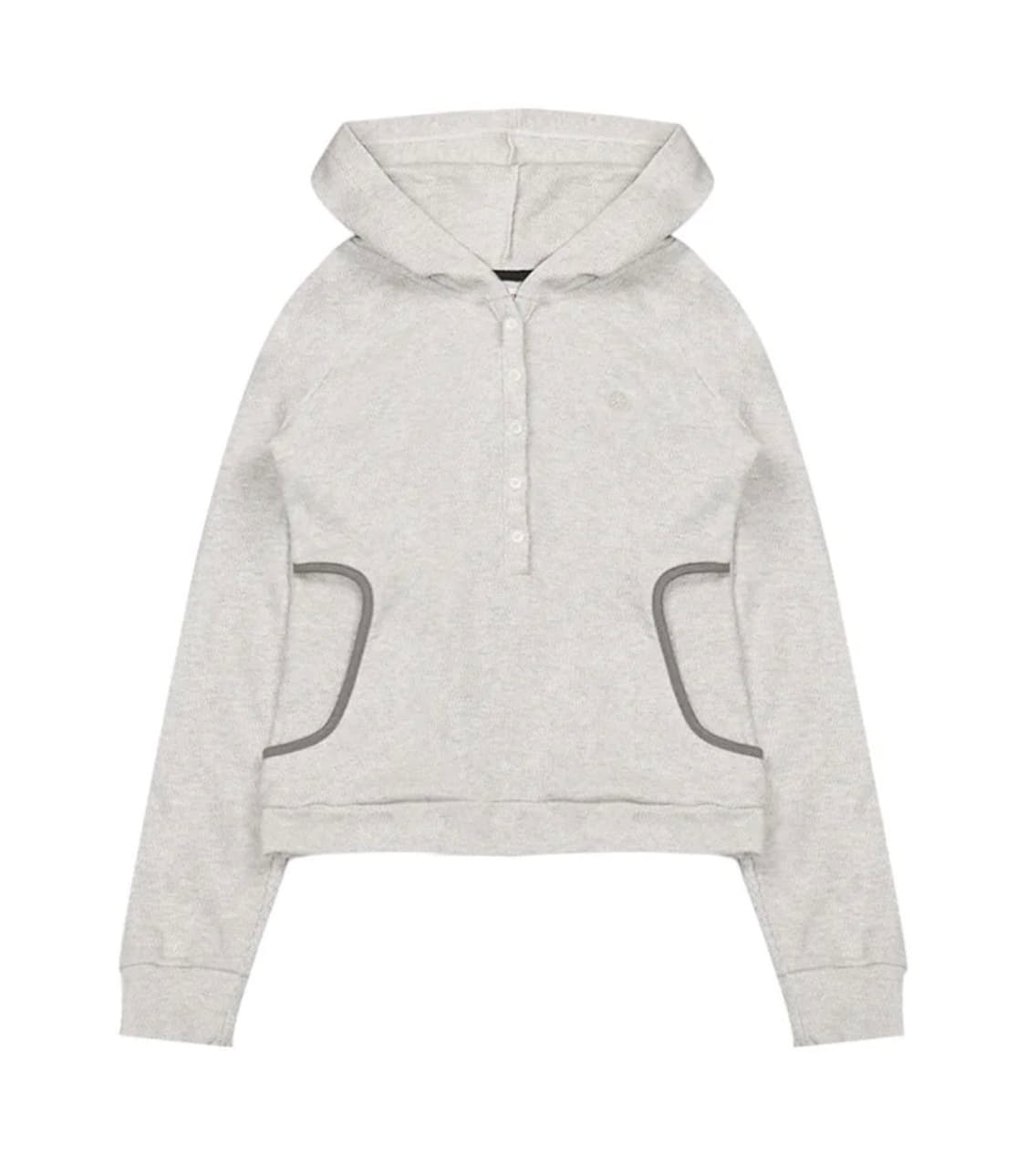 오피쉬 WAFFLE HENLEY HOODIE, OATMEAL 상품이미지2