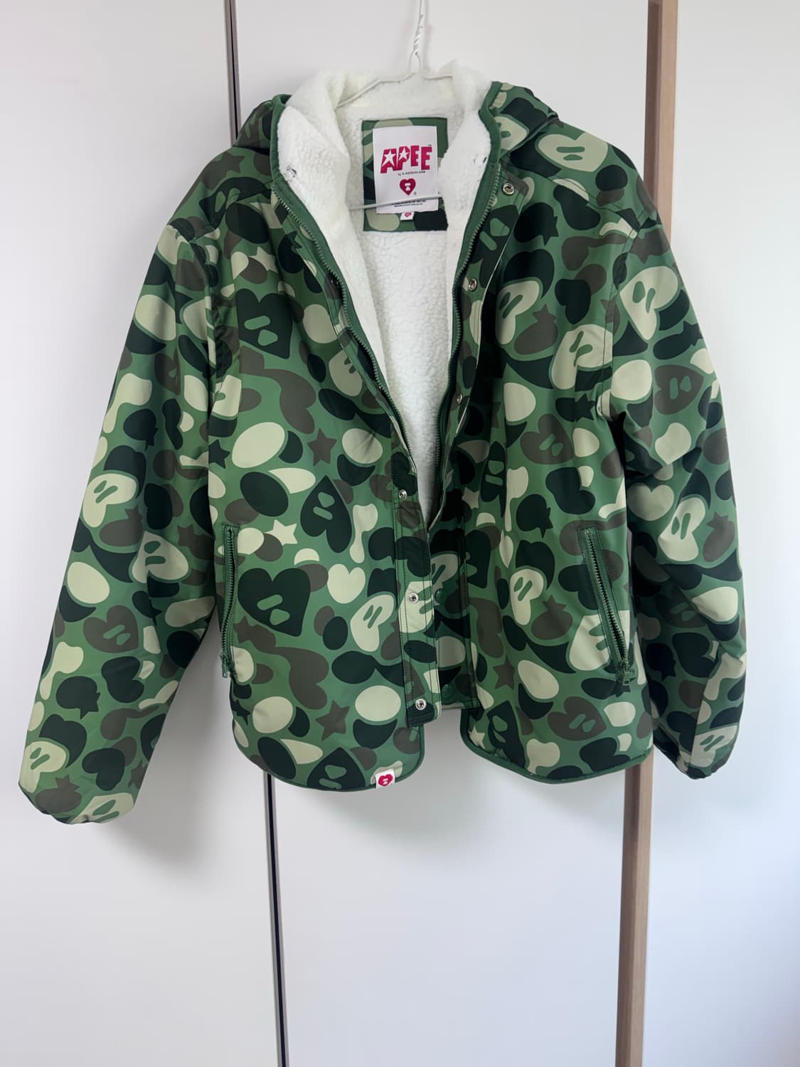에이프 카모 자켓 그린 xs 상품이미지3