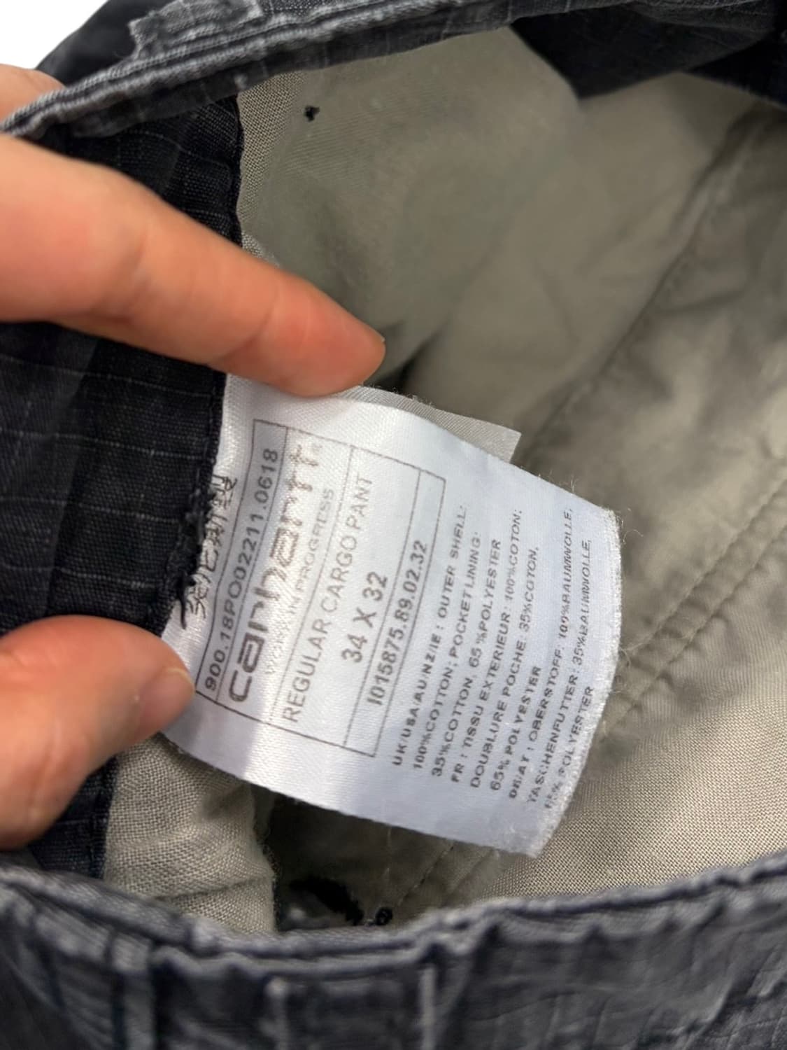 칼하트 WIP 빈티지 카고팬츠 차콜 (34) 상품이미지9