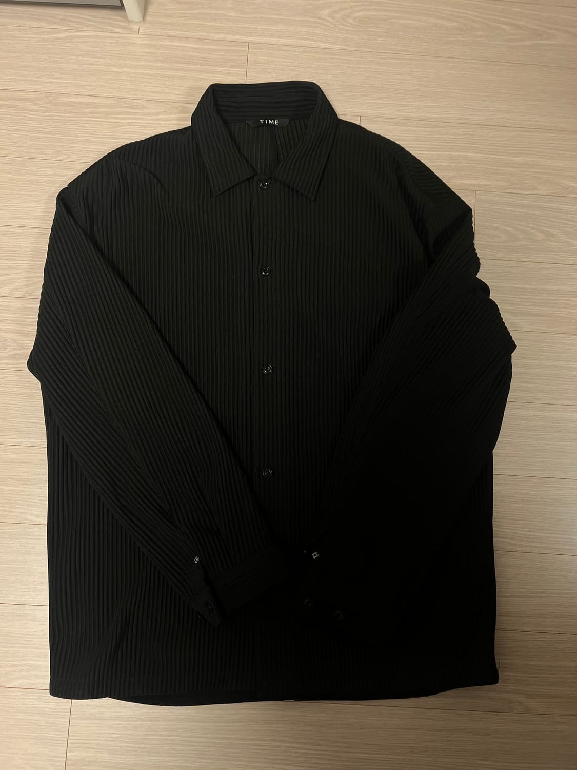 타임옴므 플리츠 스트레치 셔츠 100 상품이미지4