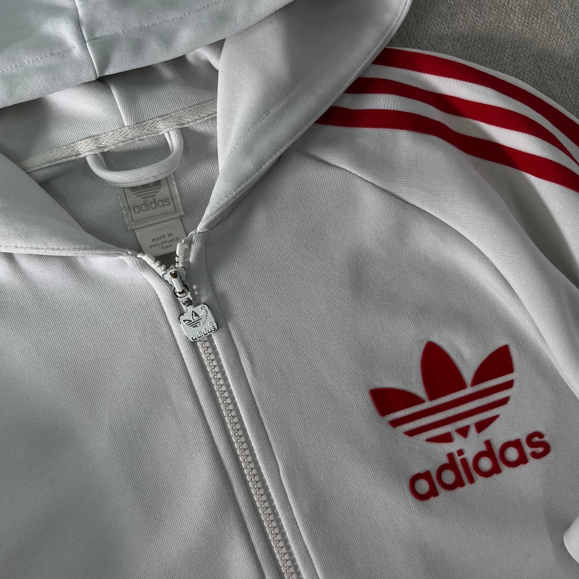 100 아디다스 대장급 플락 후드 트랙탑 져지  상품이미지3