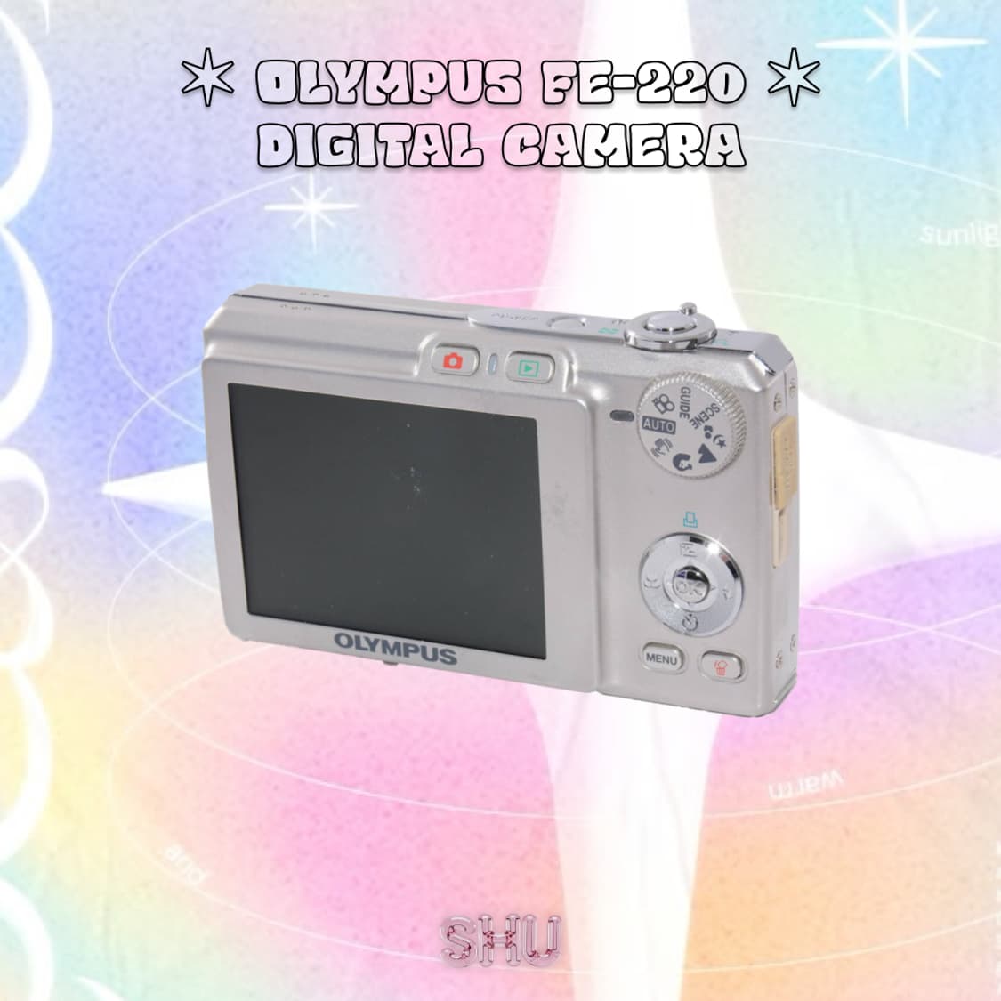 (풀박) 올림푸스 FE-220 빈티지 디카 디지털카메라 실버  상품이미지6