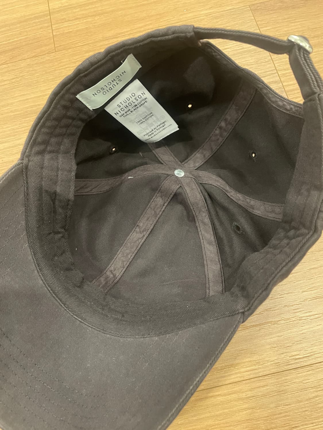 스튜디오 니콜슨 볼캡 블랙 상품이미지3