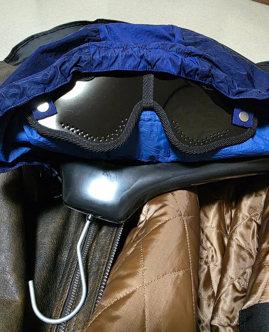 스톤아일랜드 슈프림 레더자켓 브라운 상품이미지3