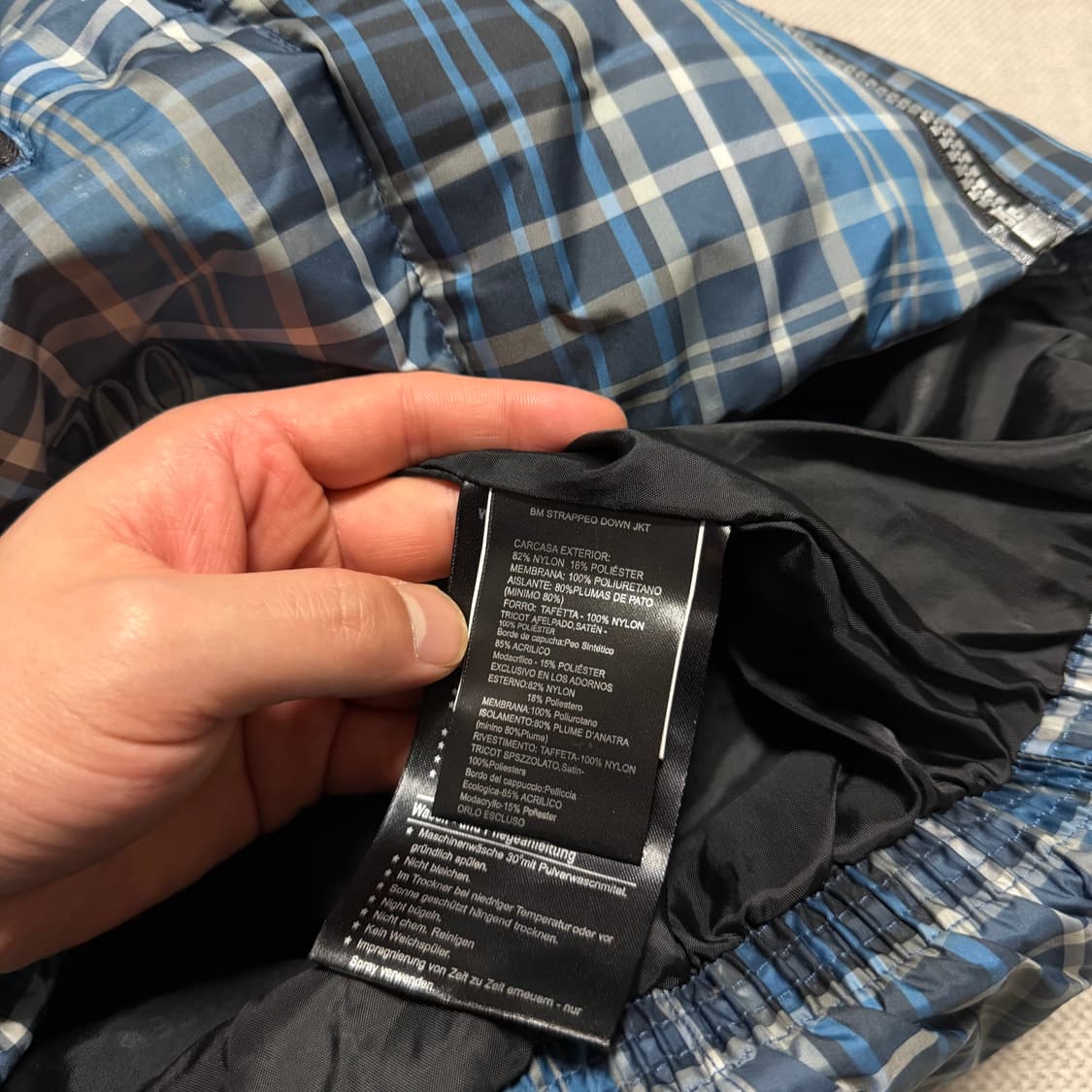 노스페이스 700 체크 패딩조끼 상품이미지5