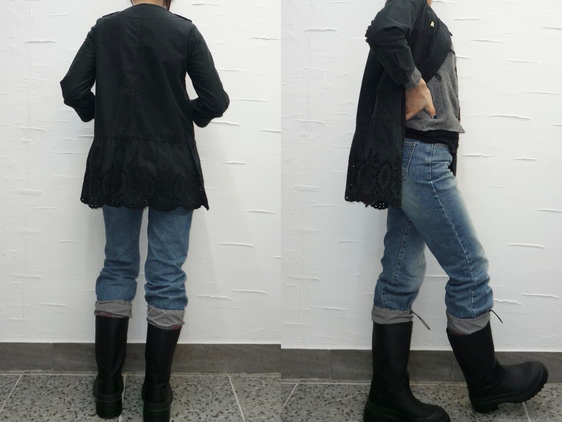 Floral cutout flare jacket 상품이미지2