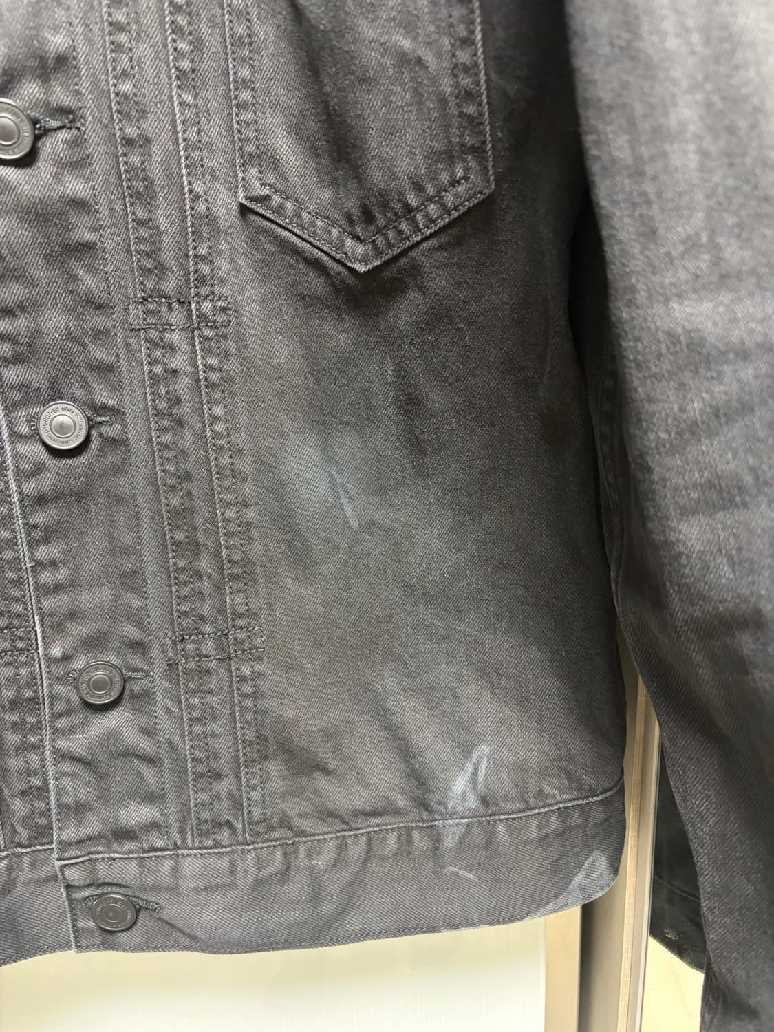 올세인츠 블랙 데님 자켓 M 100사이즈 상품이미지4